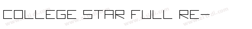 College Star Full Re字体转换